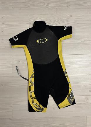 Гідрокостюм коротиш twf protector yellow короткий дитячий підлітковий на невисокий зріст дорослий