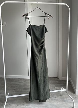 Сукня міді сатин zara р.с