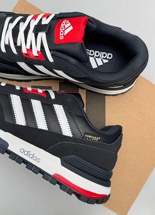 Чоловічі кросівки adidas zx 750 black white red 2