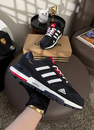 Чоловічі кросівки adidas zx 750 black white red 7