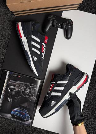 Чоловічі кросівки adidas zx 750 black white red 10