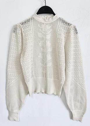 Ажурный джемпер zara