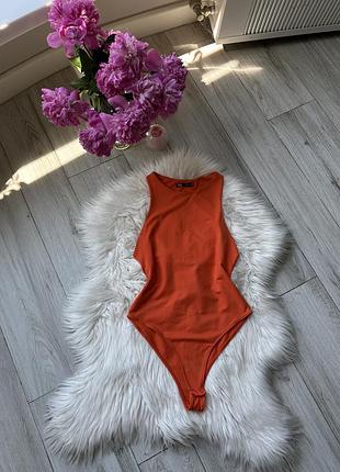 Помаранчеве боді від zara 🧡