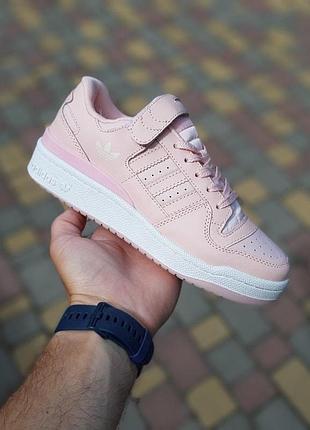 Жіночі літні кросівки adidas forum пудрові літні кросівки адідас форум для дівчат 38