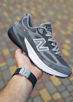Чоловічі літні кросівки new balance 990v6 темно сірі нюбеленс 990 для хлопця новинка 45(28.5см)