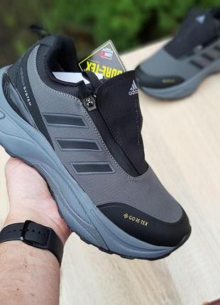 Мужские зимние кроссовки adidas odyssey system серые с черным теплым кроссовками адидас одиссей на гортекс 43(26.5см)