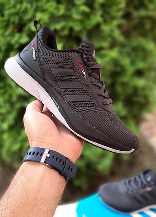 Чоловічі літні кросівки adidas climacool lightstrike темно сірі з чорним та червоним кросівки адідас клімакул 42(26,5см)