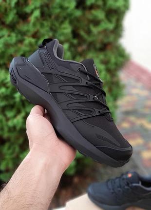 Чоловічі зимові кросівки salomon xt pu. re advanced gore-tex чорні з оранжевим теплі кросівки соломон на гортекс 46 (29 см)