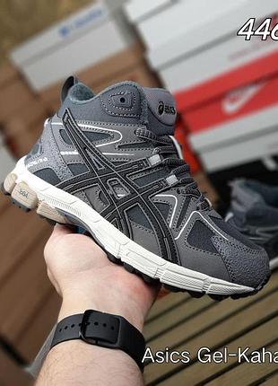 Жіночі зимові кросівки asics gel-kahana 8 high сірі на бежеві зимові жіночі високі кросівки асикс-кахана 8 на хутрі 39 (24.5см)