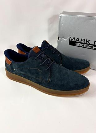 Чоловічі шкіряні кросівки кеди skechers mark nason 50.5 розмір