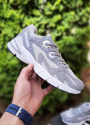 Чоловічі літні кросівки adidas astir сірі з білим сітка модні кросівки адідас астір якість топ 43(27,5см)