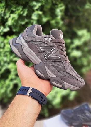 Жіночі літні замшеві кросівки new balance 9060 темно сір кросівки нюбеланс 9060 для дівчини 37(23.5см)
