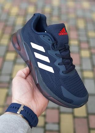 Чоловічі літні кросівки adidas zx350 сині з червоним модні кросівки адідас чудової якості 46(29см)