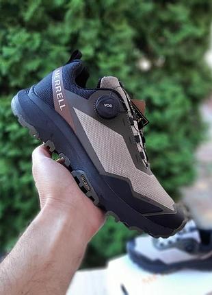 Теплі зимові чоловічі кросівки merrell shimano boa бежеві з хакі термо кросівки мерехтився шнурівка боа 42 (26,5 см)