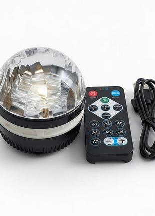 Мини диско-слой led с пультом ду и usb питанием