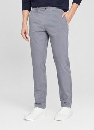 Мужские летние брюки jack &amp; jones m светло-серые 100% хлопок легкие w31 l32