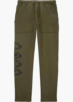Штани чоловічі jordan x travis scott fleece pants army green dz5508-325