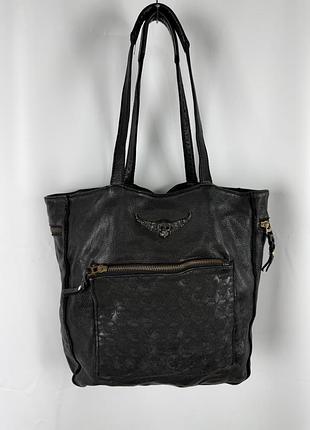 Кожаная сумка zadig voltaire