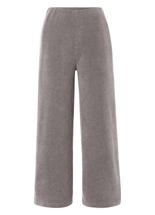 Брюки кюлоты вельветовые для женщины esmara lycra® 489194 l серый