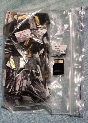 Картка пам'яті 32 гб sandisk ultra 19.7-20.6/83.9-85.0 microsd microsdhc u1 10