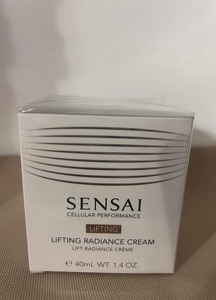 Антивіковий ліфтинг-крем для обличчя з ефектом сяйва sensai  cellular performance lifting cream