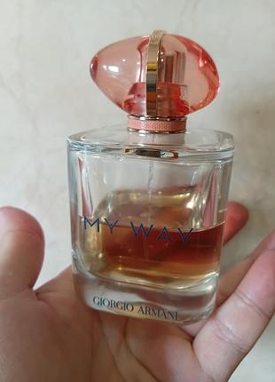 Духи парфуми туалетна вода giorgio armani  my way, залишок, приємний аромат, ylang