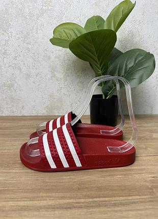 Жіночі шльопанці adidas червоні розмір 38