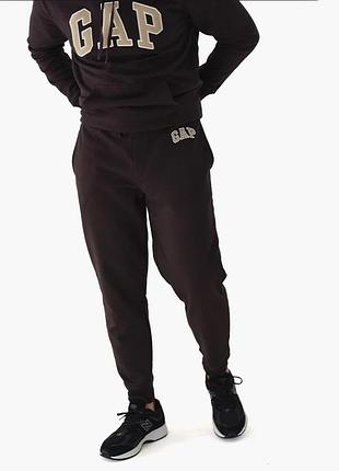 Штани чоловічі gap logo fleece pants turkish coffee 221236531 xs
