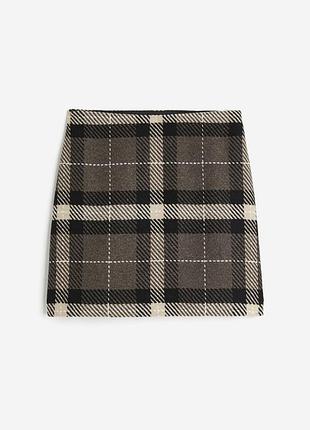 Юбка с добавлением шерсти для женщины h&m 1186911-005 44(l) коричневый
