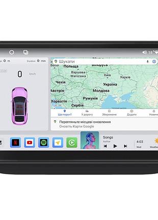 Штатная магнитола lesko для skoda fabia ii рестайлинг 2010-2014 экран 10" 4/64 qled carplay 4g wi-fi gps 360 prime