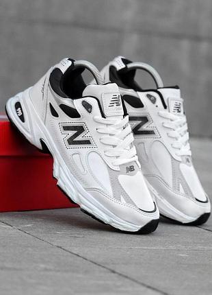 Осенние мужские кроссовки new balance 990 белые весенние сетка кожаные, мужские кроссовки нью баланс осень