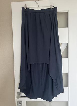 Бавовняна трикотажна асиметрична спідниця fresh made