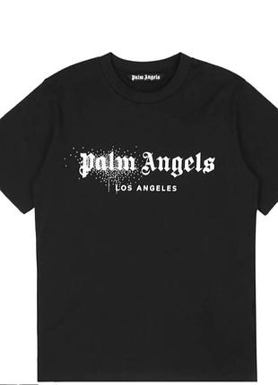 Чоловіча чорна футболка  palm angels