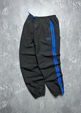 Vintage винтажные нейлоновые штаны lonsdale лонсдейл big logo casual кэжуал size s размер с