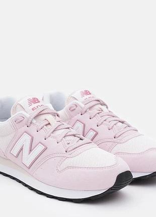 Женские кроссовки new balance 500 в розовом цвете