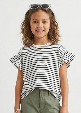 Футболка h&amp;m на девочку 4-6 лет 110-116 см