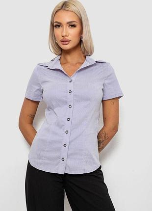 Рубашка классическая в полоску, цвет сиреневый, 230r668