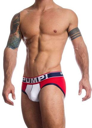 Красные брифы pump (сетка) 3