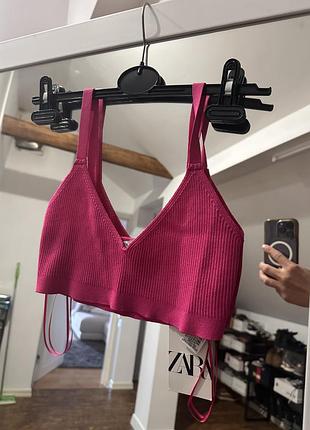 Топ zara рожевий s