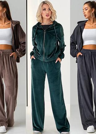 Жіночий спортивний велюровий костюм 42-44,46-48,50-52