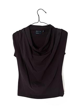 Коричневая футболка топ asos из трикотажа