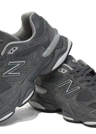 Мужские кроссовки new balance 9060 весна-осень замша текстиль молодежные кроссовки