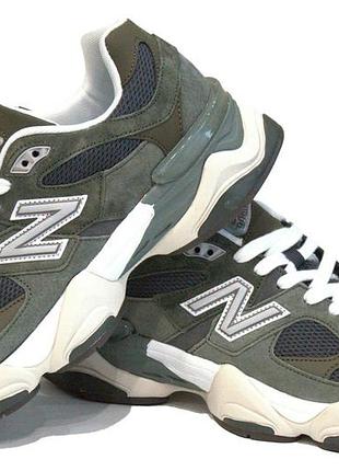 Мужские кроссовки new balance 9060 весна-осень замша текстиль молодежные кроссовки