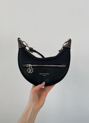 Сумка loop handbag louis monogram black/canvas vuitton with silver 2