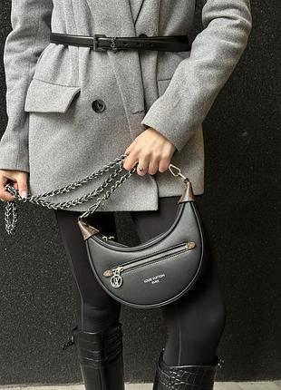 Сумка loop handbag louis monogram black/canvas vuitton with silver 8