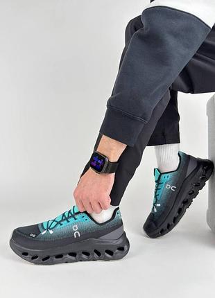 Мужские кроссовки on running cloudtilt black turquoise 3