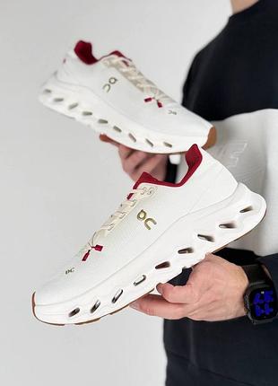 Мужские кроссовки on running cloudtilt white burgundy 3