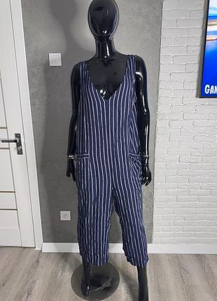 Лляний комбез комбінезон великого розміру батал f&f, xxxxl 56р