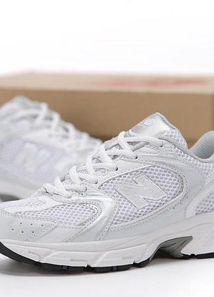 Кроссовки new balance 530 комбинированные белые 39