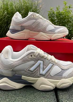 Кросівки new balance 9060 замшеві бежеві 41